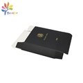 Customized black paper box with stamping gold logo  3