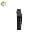 Customized black paper box with stamping gold logo 