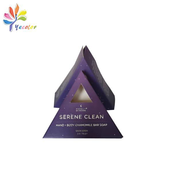 Customized triangle paper box for cosmetic package  3