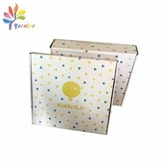Corrugated shipping box with printing 