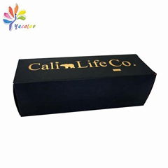 Customized matte black box for sunglasses package 