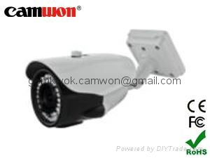 White Varifocal Lens Bullet IR Camer in hot