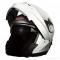 Flip up chin bar helmet with