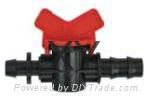 Coupling with Takeoff Valve for drip irrigation tube