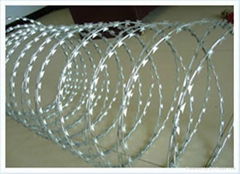 razor barbed wire fence