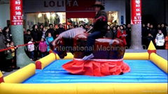 Hot selling amusement park rides inflatable mechanical bull rodeo