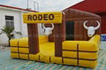 Hot selling amusement park rides inflatable mechanical bull rodeo 4