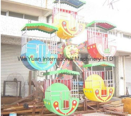 2017 hot sale 5 cabins kiddie mini ferris wheel for sale 3