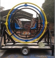 Henan weiyuan  machinery co.,ltd sell 1-6 seats human gyroscope with trailer