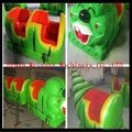 6 cabins Children Game Equipment caterpillar rides small roller coaster for Sale 5