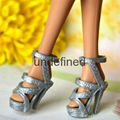 11.5 inch barbie doll shoes plastic mini doll shoes