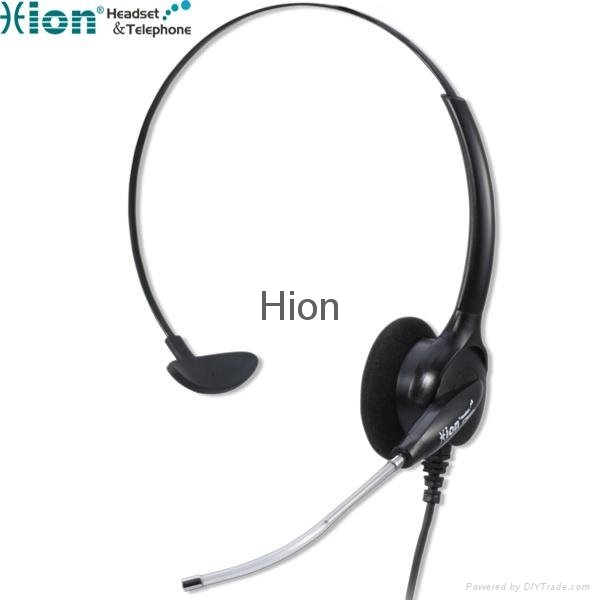 Comfortable Monaural Call Center Headset with Voice Tube 3