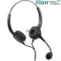 Binaural Noise Canceling Microphone Call Center Headset