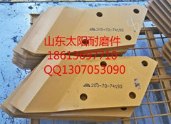 CAT loader, grader blade angle blade