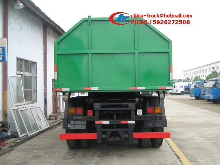 10 ton dongfeng 6x4 pull arm garbage truck 3