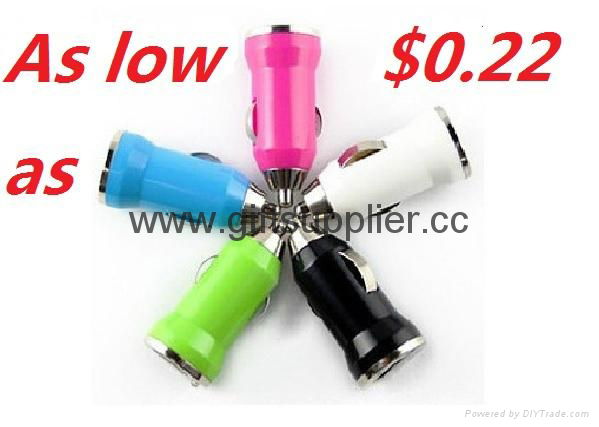 MINI Colorful USB Car Charger