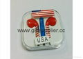  3.5MM Mobile Phone Stereo Colorful World Cup Earphone 3