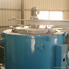 Efficient and energy saving vacuum furnace pit type furnace