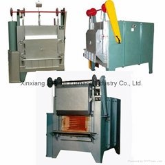 Vacuum nitriding batch-type electric furnace for wire