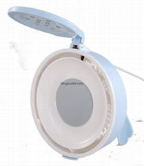USB Fan with LED Lights and cosmetic mirror