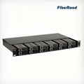 12 Slots Rack mount for Mini Media Converter with Dual Redundant AC or DC Power