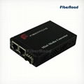 2-Port 10/100/1000Base-TX to 1000Base-FX Mini Fiber Media Converter 1