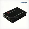 2-Port 10/100/1000Base-TX to 1000Base-FX Mini Fiber Media Converter