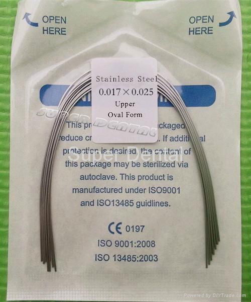 Orthodontic Stainless steel arch wire Round Rectangular 3