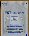 Orthodontic NiTi Super Elastic Coated White Eastheric Archwire Round Rectangular 3