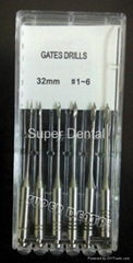  Dental Endo Stainless Steel Files Gates Drills Glidden Burs enlarger reamer