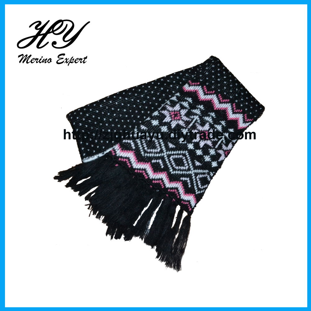 Merino Wool Knitted Scarf