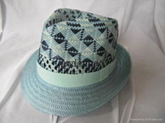 Fashion Paper Straw Summer Cap 