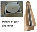 Resin Bathroom Basin with Make up Mirror 3