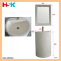 2016 Simply Design Bathroom Basin with Make Up Mirror 2