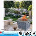 Square Gas Fire Pit for Outdoor Warm and Decoration