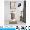 Resin Bathroom Basin with Make up Mirror 1