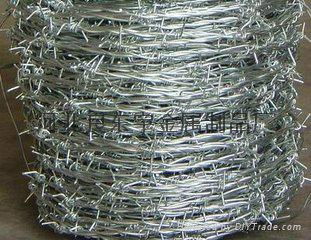  镀锌刺绳 带刺铁丝网  普通刺绳