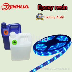 Provide Soft Anti-Yellow Epoxy Resin Two Component Glue for Led Strips Potting