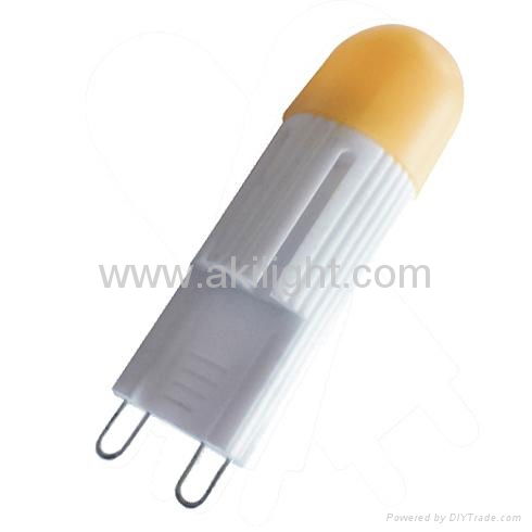 G9 LED lamp with fluorescent cover