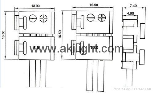 New anti-fire led strip connector 2