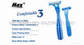 Triple Blade Disposable Razor 2