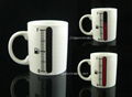 Ceramic porcelain coffee color changing mug