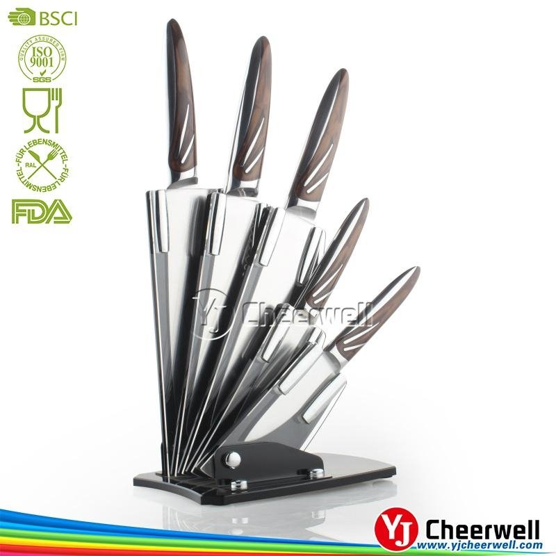 ABS handle stainless steel kitchen knife set  2