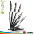 ABS handle stainless steel kitchen knife set  2