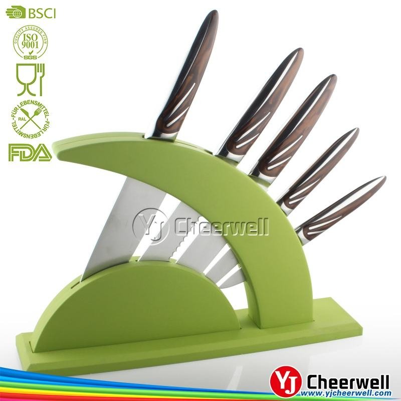 ABS handle stainless steel kitchen knife set  3