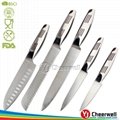 hot sale forged Kitchen knife set with Stainless steel blade 4