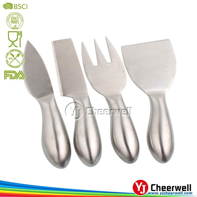 4pcs mini stainless steel cheese knife set