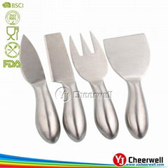 4pcs mini stainless steel cheese knife set