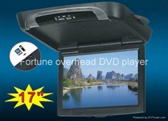 17" Car Overhead Flipdown DVD Player 