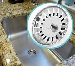 Kitchen sink strainer catches all food